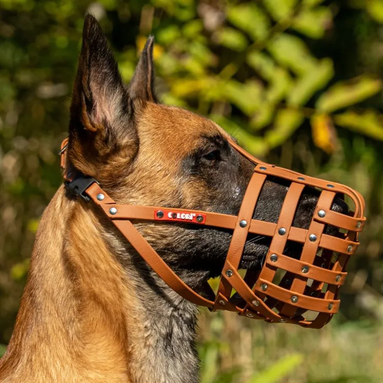 Mundkurv, COLORI® 2.0 Muzzle Schæferhund, M, lysebrun