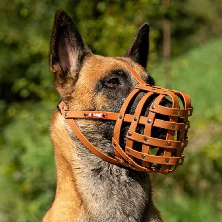 Mundkurv, COLORI® 2.0 Muzzle Schæferhund, M, lysebrun