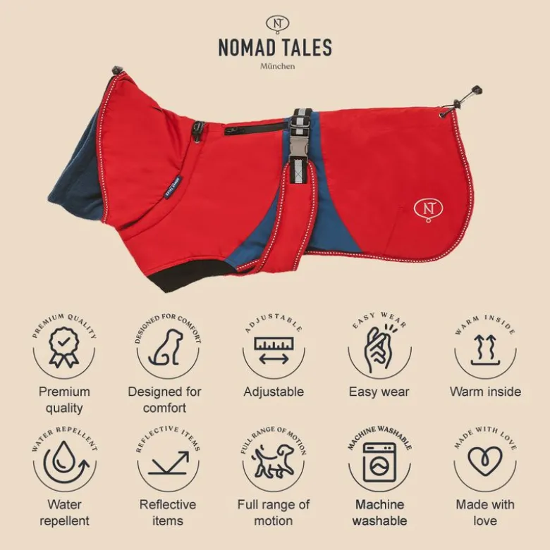 Nomad Tales Bloom hundefrakke Sunset