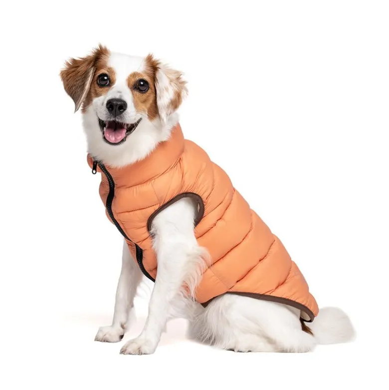 Nomad Tales Bloom hundefrakke puffer, orange/beige
