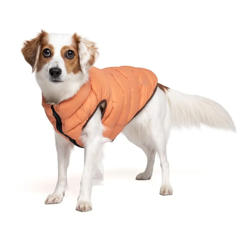 Nomad Tales Bloom hundefrakke puffer, orange/beige