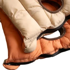 Nomad Tales Bloom hundefrakke puffer, orange/beige