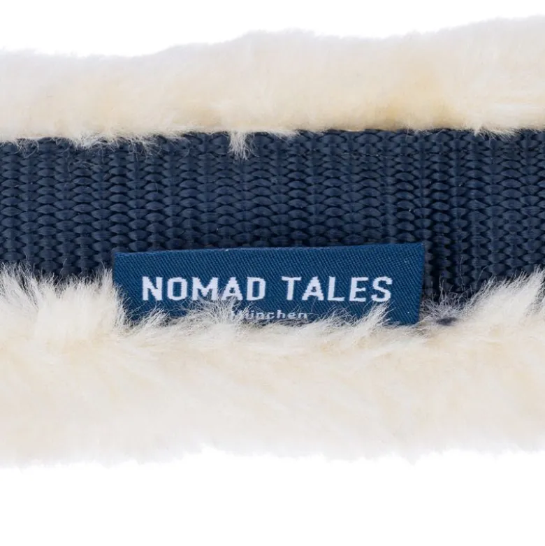 Nomad Tales Grime med imiteret pelskant, marineblå