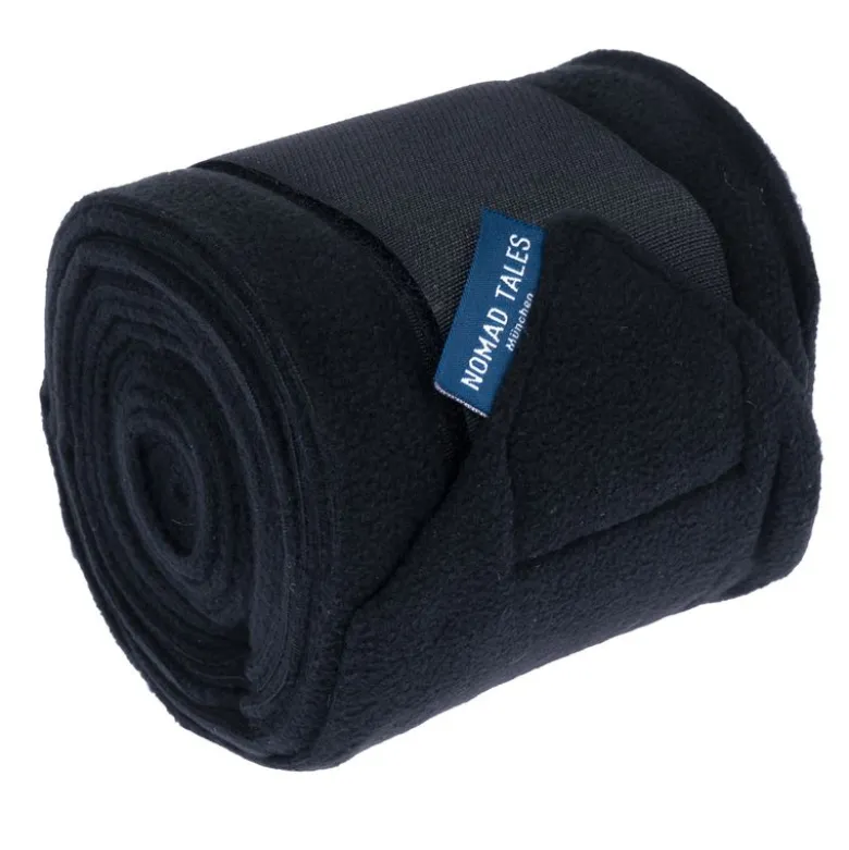 Nomad Tales Hestebandager i fleece, sort