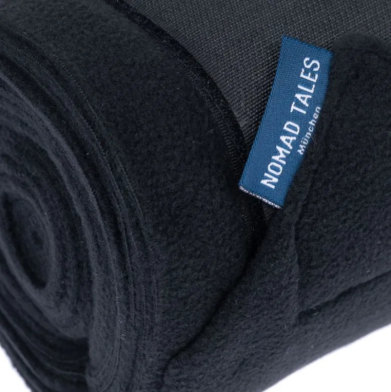 Nomad Tales Hestebandager i fleece, sort