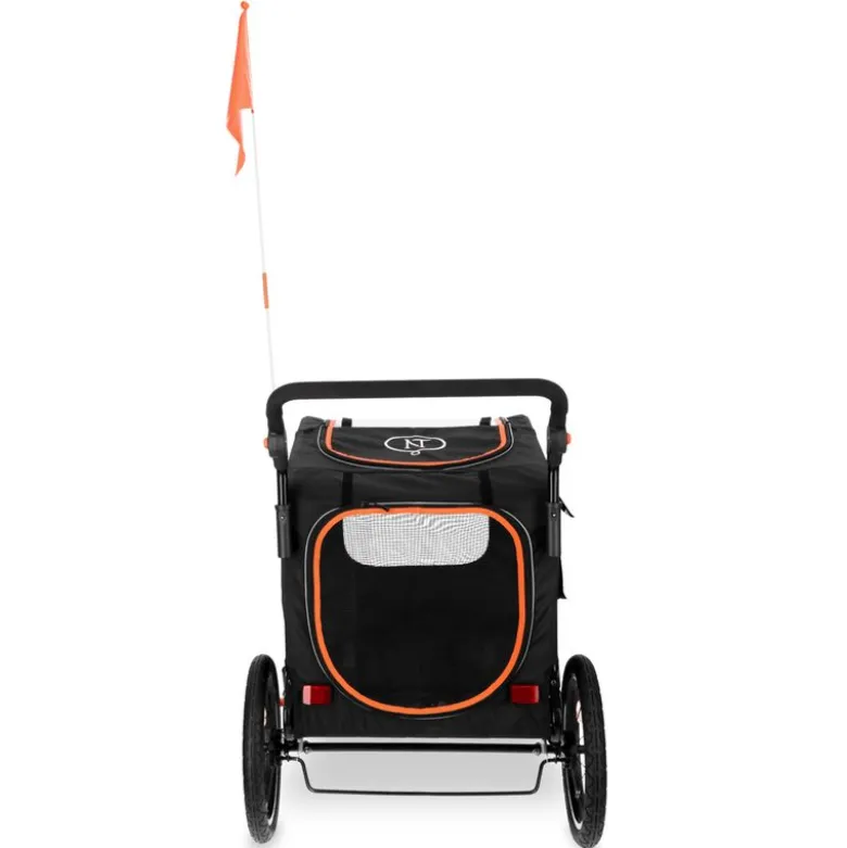 Nomad Tales Spirit cykeltrailer, ebony/tangerine
