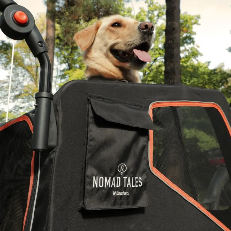 Nomad Tales Spirit cykeltrailer, ebony/tangerine