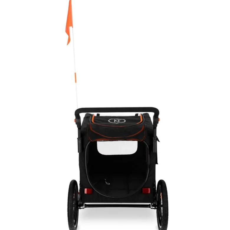 Nomad Tales Spirit cykeltrailer, ebony/tangerine