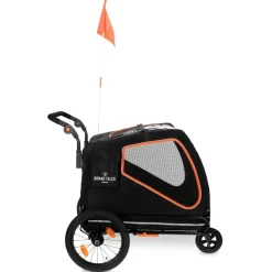 Nomad Tales Spirit cykeltrailer, ebony/tangerine