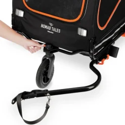 Nomad Tales Spirit cykeltrailer, ebony/tangerine