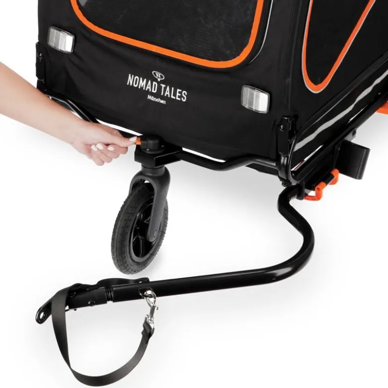 Nomad Tales Spirit cykeltrailer, ebony/tangerine