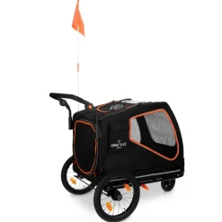 Nomad Tales Spirit cykeltrailer, ebony/tangerine