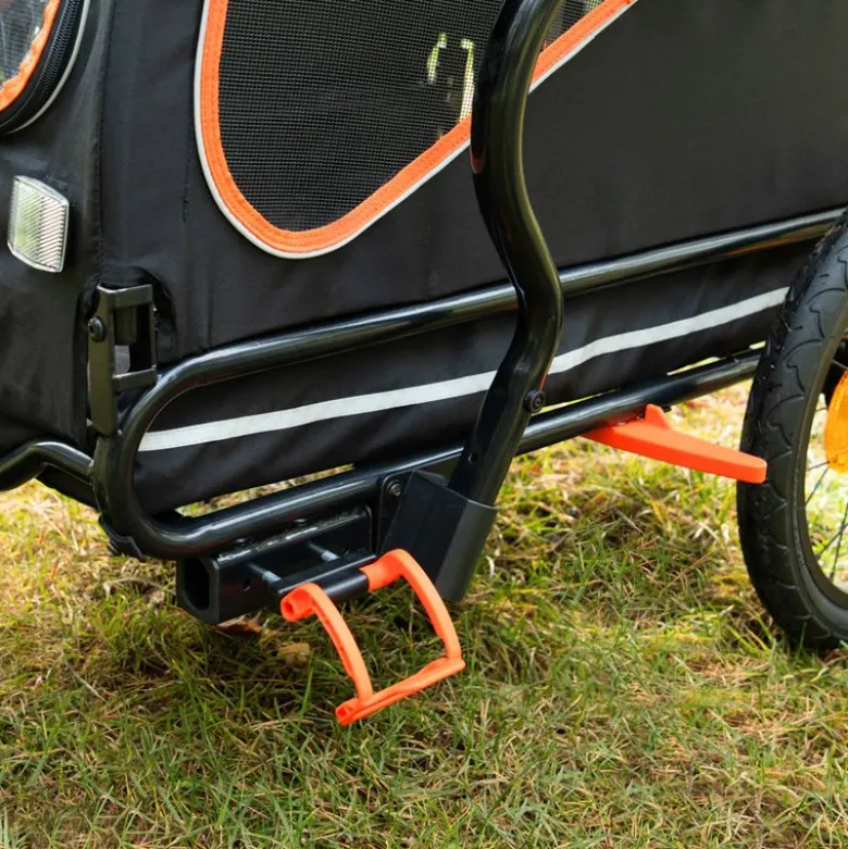 Nomad Tales Spirit cykeltrailer, ebony/tangerine