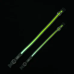 Nomad Tales Spirit USB LED nylonhalsbånd, neongul & grå