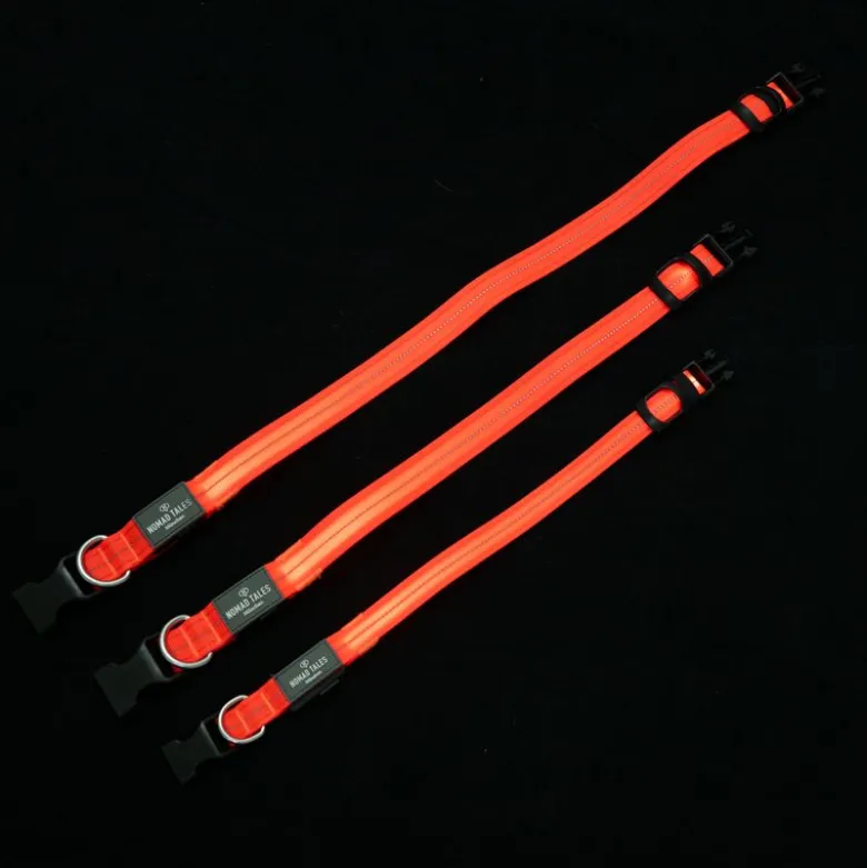 Nomad Tales Spirit USB LED nylonhalsbånd, orange