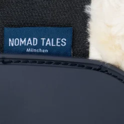 Nomad Tales Sæt med fetlock-støvler & gamacher med kunstpels, marineblå