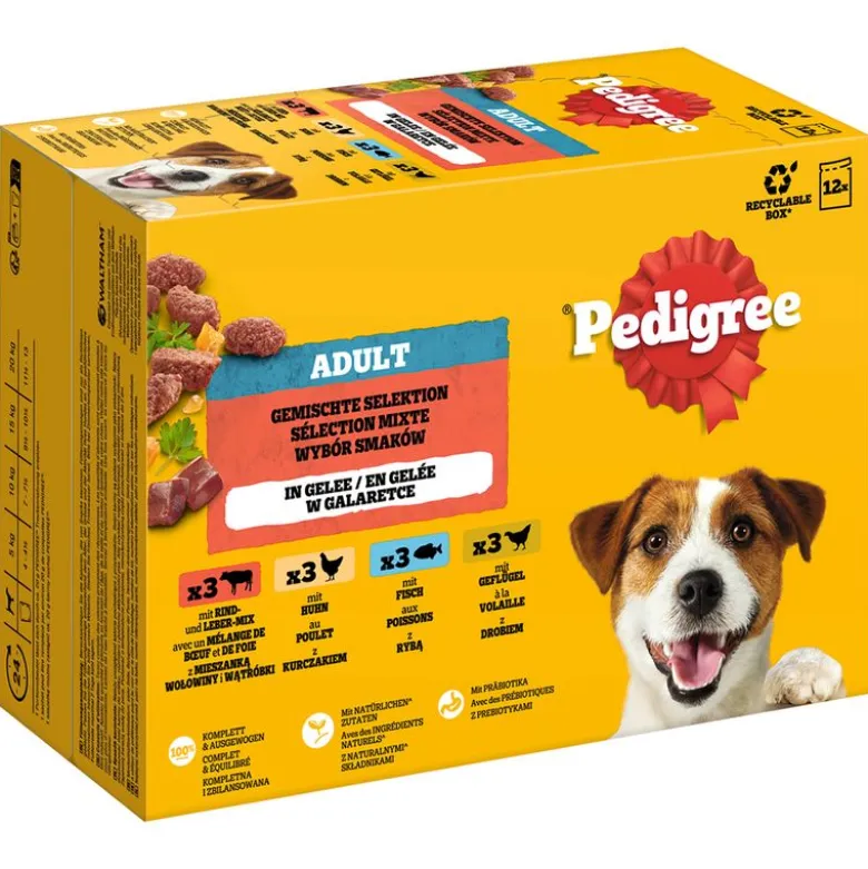 Pedigree Adult portionsposer blandet pakke