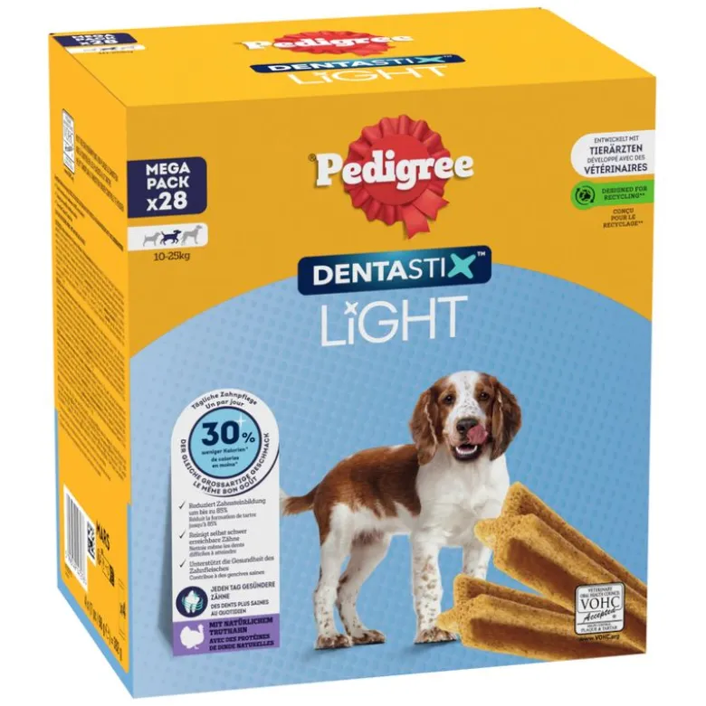 Pedigree Dentastix Light: Dental Chews til mellemstore hunde (10-25 kg)