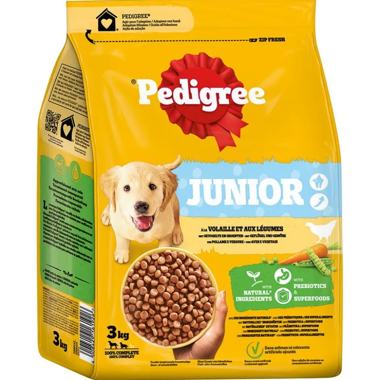 Pedigree Junior Fjerkræ og grøntsager