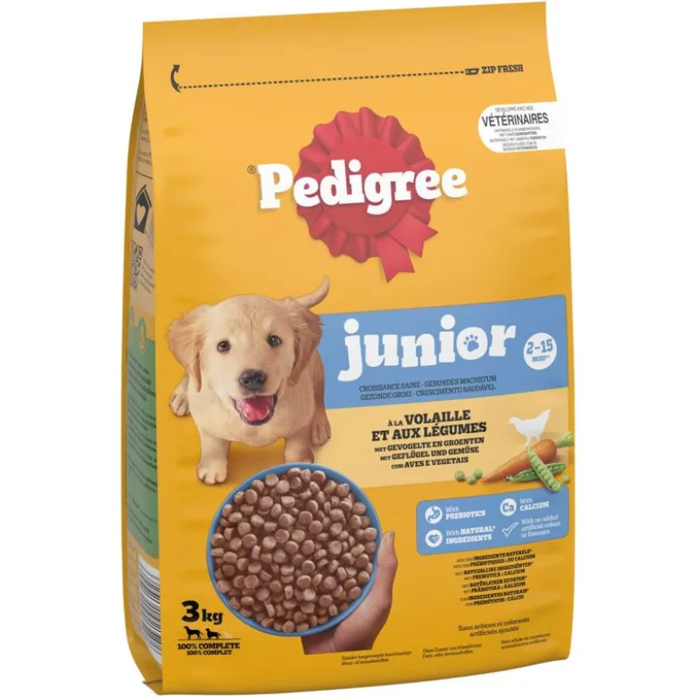 Pedigree Junior Fjerkræ og grøntsager