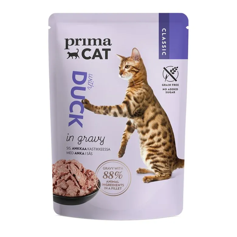 PrimaCat Classic i sauce 12 x 85 g