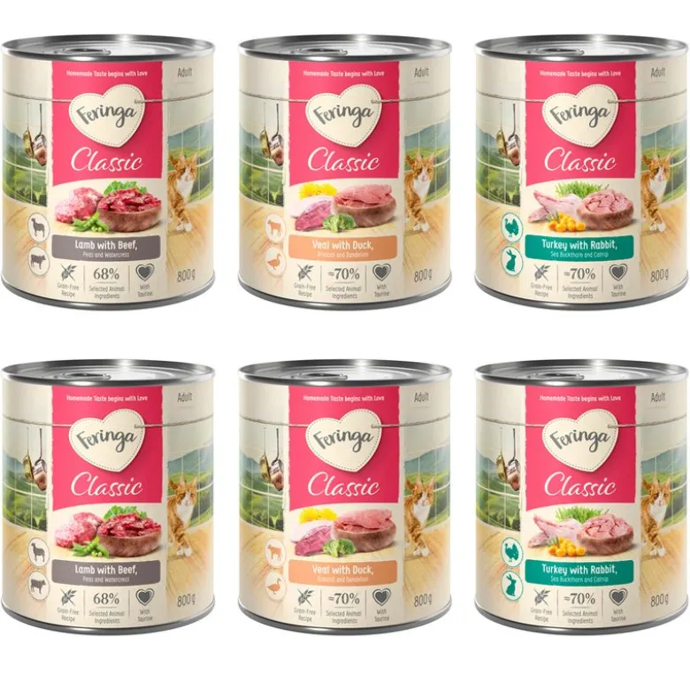 Prøvepakke Feringa Classic Meat 6 x 800 g