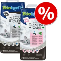 Prøvepakke: 10 l Biokat´s DIAMOND CARE Fresh + 10 l Classic kattegrus