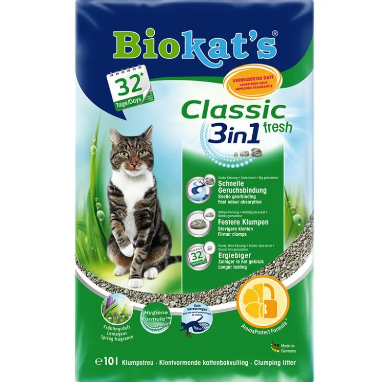 Prøvepakke: 10 l Biokat's kattegrus