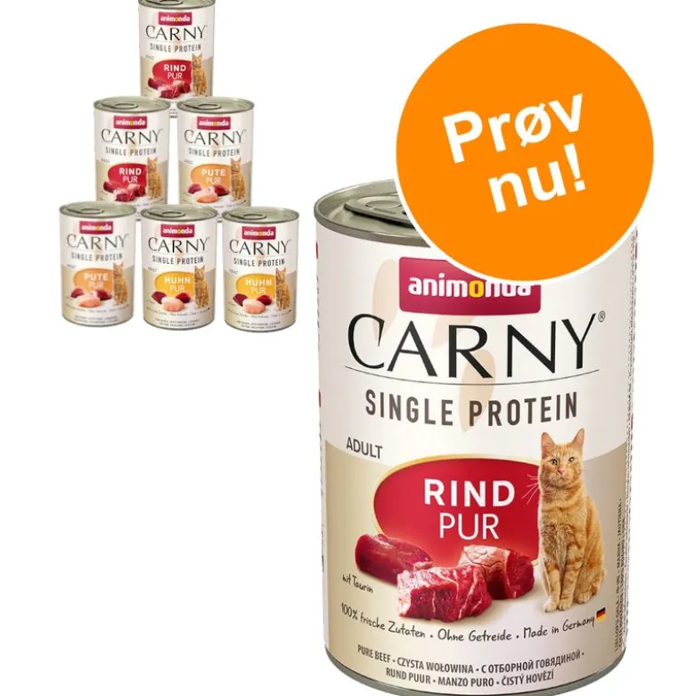 Prøvepakke: 6 x 400 g Animonda Carny Monoprotein Adult