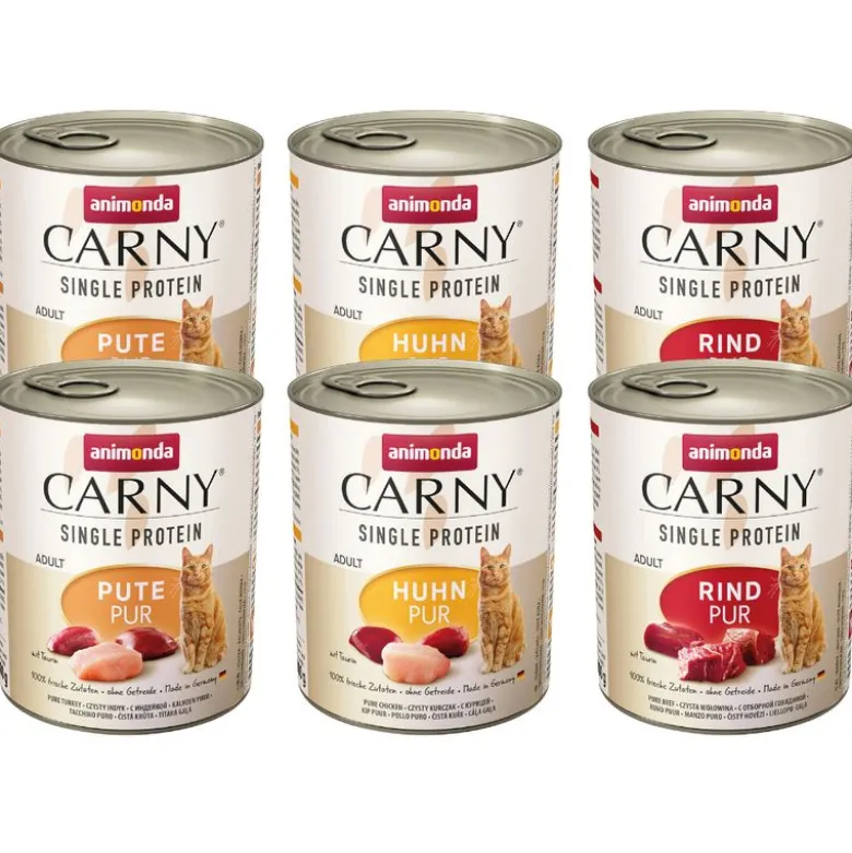 Prøvepakke: 6 x 400 g Animonda Carny Monoprotein Adult