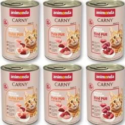Prøvepakke: 6 x 400 g Animonda Carny Monoprotein Adult