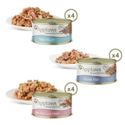 Prøvepakke: 12 x 156 g Applaws i bouillon