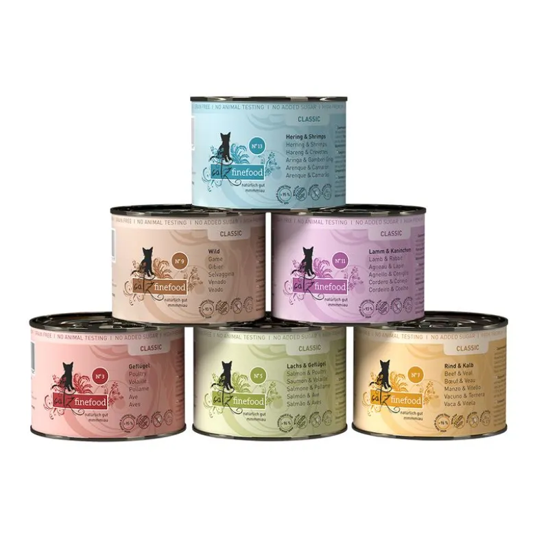 Prøvepakke: 6 x 200 g catz finefood