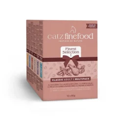 Prøvepakke: 12 x 85 g catz finefood portionsposer