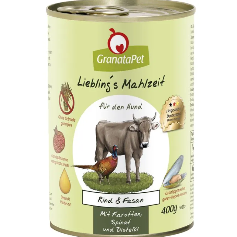 Prøvepakke: 6 x 400 g GranataPet Liebling's Mahlzeit