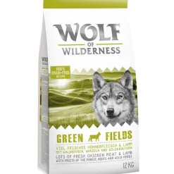 Prøvepris: 12 kg Wolf of Wilderness + 6 x 400 g / 6 x 800 g vådfoder