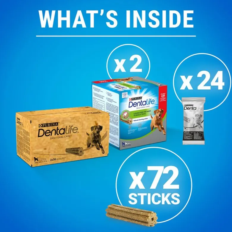 PURINA Dentalife tandpleje-snacks store hunde (25-40 kg)