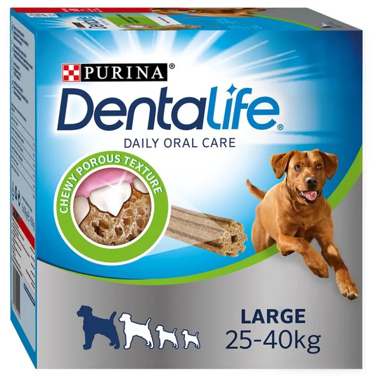 PURINA Dentalife tandpleje-snacks store hunde (25-40 kg)