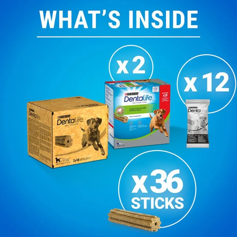 PURINA Dentalife tandpleje-snacks store hunde (25-40 kg)