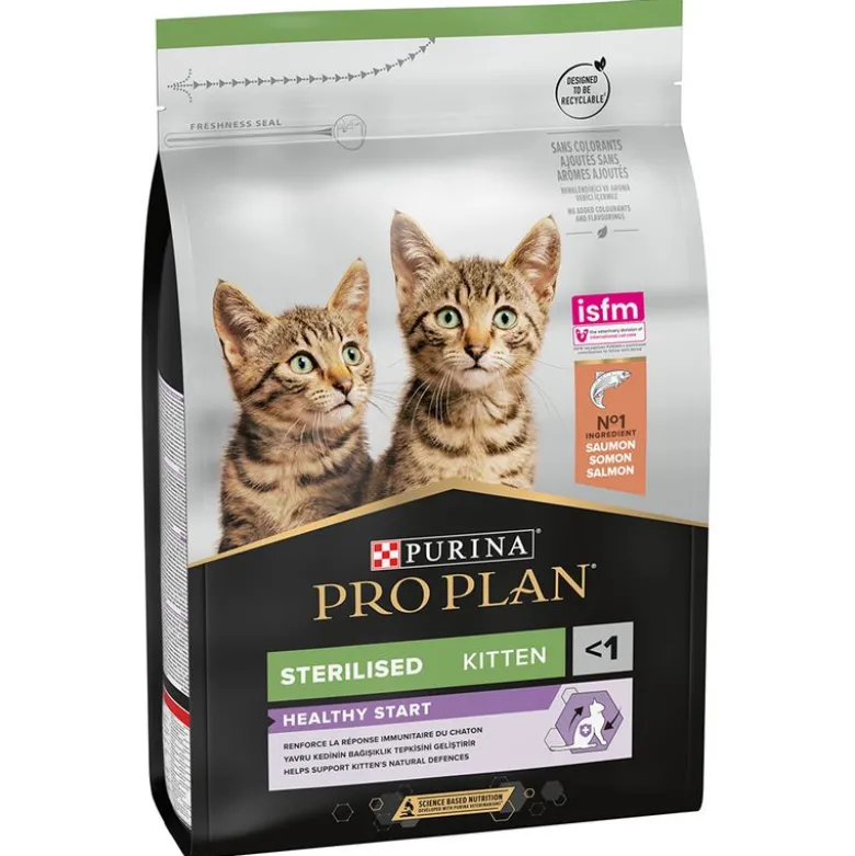 PURINA PRO PLAN Sterilised Kitten Healthy Start Laks