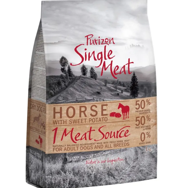 Purizon Single Meat Adult Hest med sød kartoffel & morgenfrue