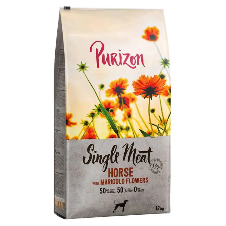 Purizon Single Meat Adult Hest med sød kartoffel & morgenfrue