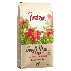 Purizon Single Meat Okse med hibiscusblomster