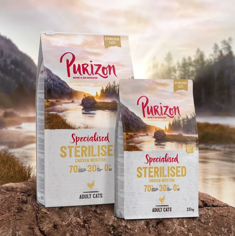 Purizon Sterilised Adult Kylling & Fisk - kornfri