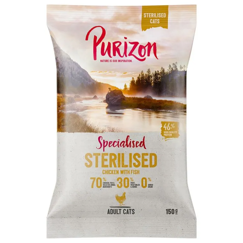 Purizon Sterilised Adult Kylling & Fisk - kornfri