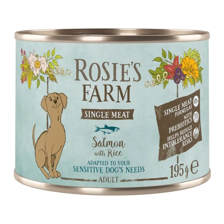 Rosie's Farm Single Meat Adult 6 x 195 g