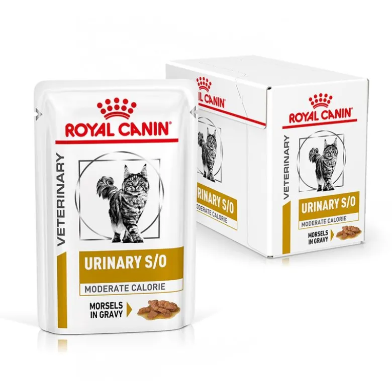 Royal Canin Veterinary Feline Urinary S/O Moderate Calorie i sauce
