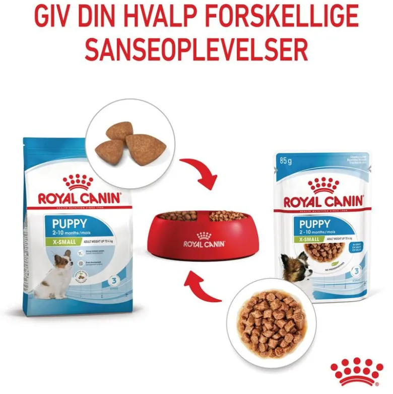 Royal Canin X-Small Puppy i sauce