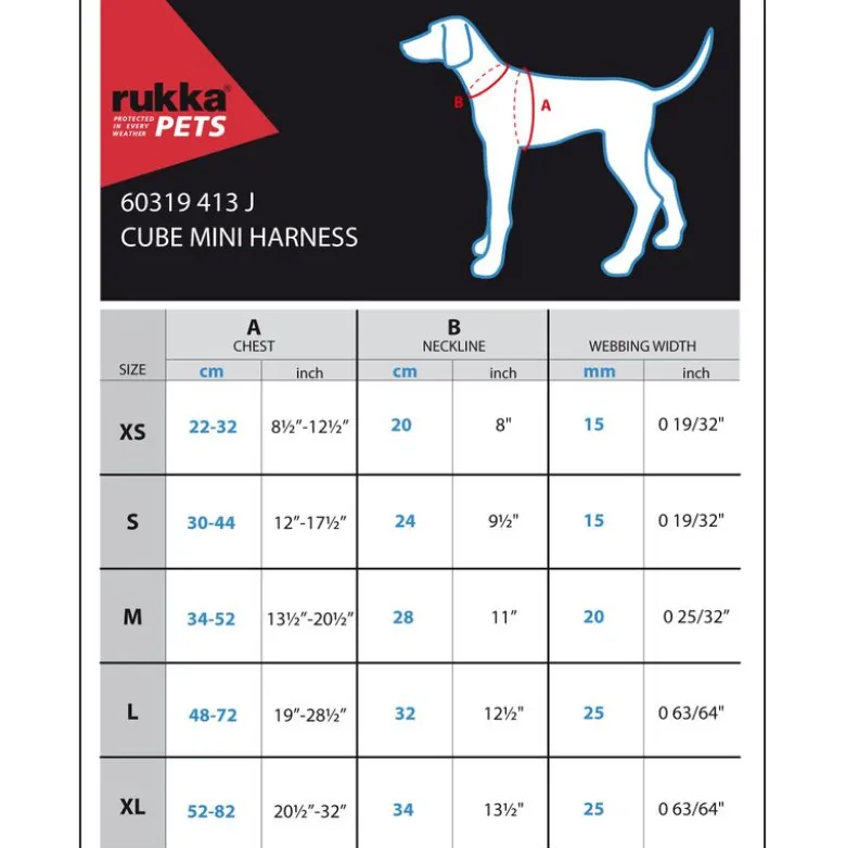 Rukka® Cube Mini Hundesele, rød