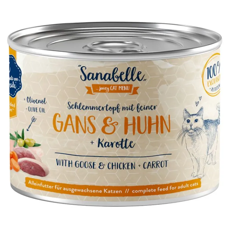 Sanabelle kød i sauce 6 x 180 g